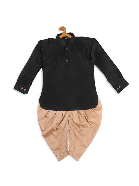 Baby Boys Kurta Dhoti Set in Black | VASTRAMAY – vastramay