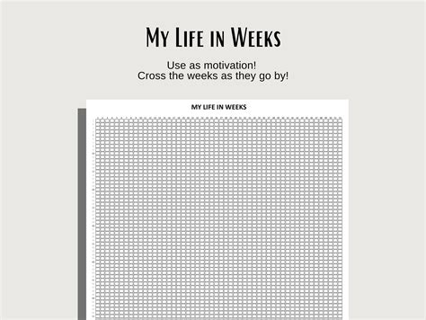 Weeks Of My Life Printable - Printable Calendars AT A GLANCE