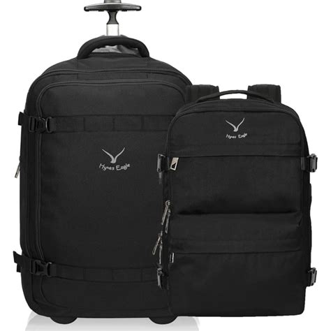 Hynes Eagle 2 in 1 Rolling Backpack 42L Backpack with Wheels Airline ...
