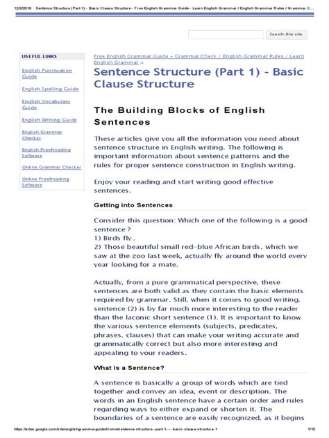 Image result for Basic Clause Patterns
