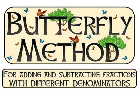 Image result for Butterfly Method Adding Fractions