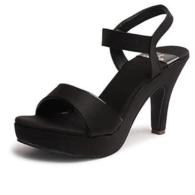 Buy XE Looks Women's Platform Pencil High Heels | Stylish Ankle Strap ...
