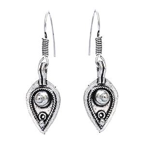 Lucky Jewellery Designer Silver Tone Black Metal Oxidised Designer ...