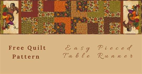 Easy Table Runner Quilt Pattern 的图像结果