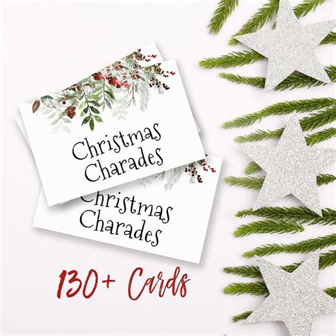 Christmas Charades, Christmas Party Games, Printable Christmas Party ...