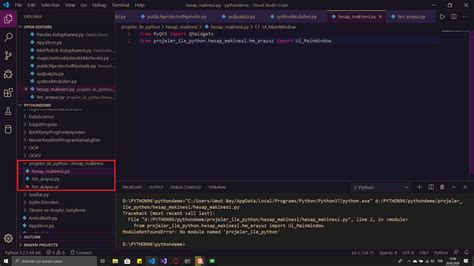python - ModuleNotFoundError: No module named 'projeler_ile_python ...