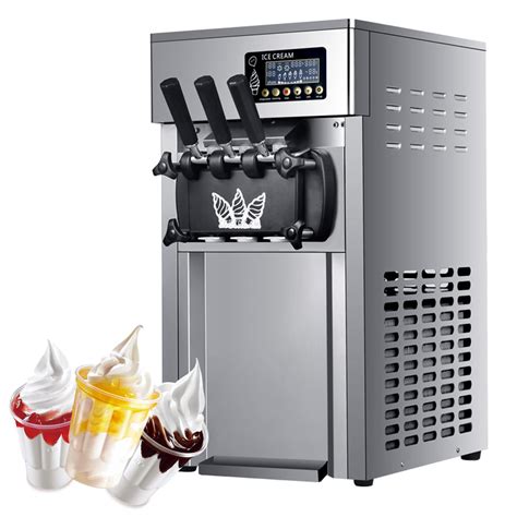 Buy BeFormed Triple Head Commercial Ice Cream Machine, 1200W Soft Serve ...