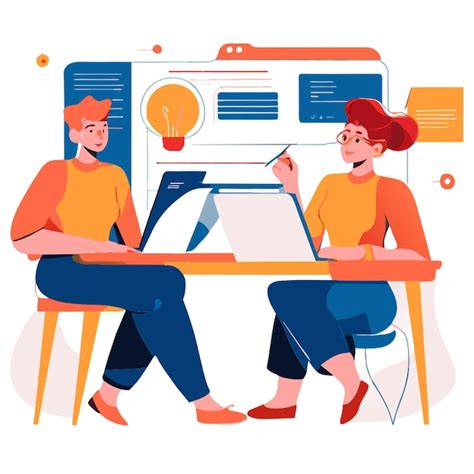 Drawings of two people with an idea for the contact section of a ...