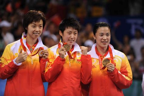 图文-中国乒乓球队夺得男子团体金牌 强大的组合_乒乓球_2008奥运站_新浪网