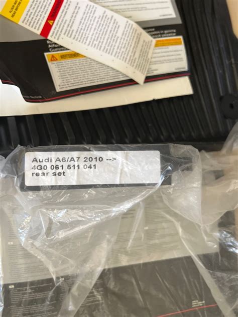 S6 A6 All Weather Floor Mats - AudiWorld Forums