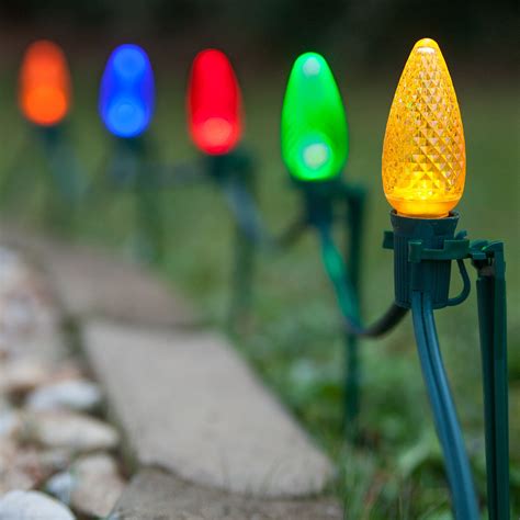 Pathway Lights - C9 Multicolor Christmas LED Pathway Lights