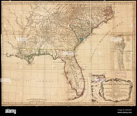 Southern colonies map hi-res stock photography and images - Alamy