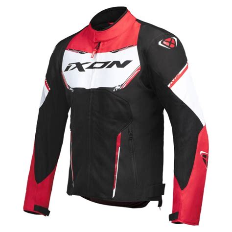 Ixon Striker Air Wp Black White Red Jacket