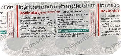 Doxinate Forte Tablet: Uses, Side Effects, Price & Dosage | PharmEasy