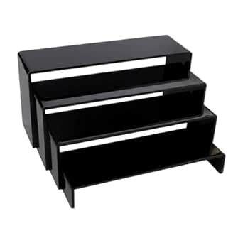 CALANDIS 4 Pieces Acrylic Display Riser Jewelry Display Riser Shelf for ...