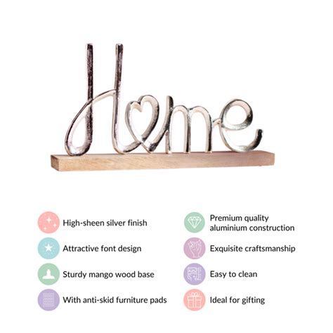 Home Lettering Showpiece For Living Room Decor Online - Premium Decor ...