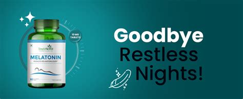 Simply Herbal Melatonin 10mg Sleeping Tablet, Non-Habit Forming, Deep ...