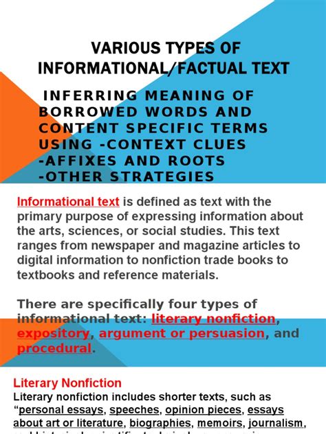 Informational Text Definition 的图像结果