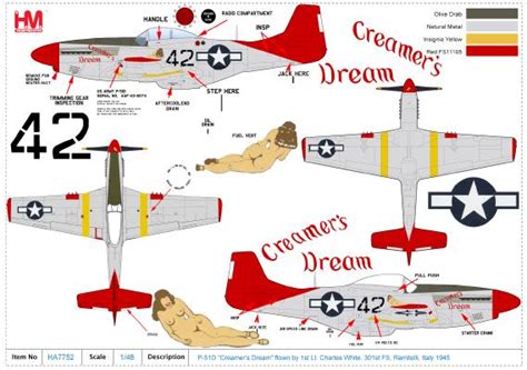 P-51D "Creamer's Dream" flown by 1st Lt. Charles White, 301st FS ...