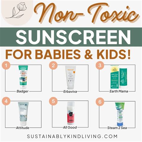 The 15 Safest Non-Toxic Sunscreen For Kids & Babies - Sustainably Kind ...