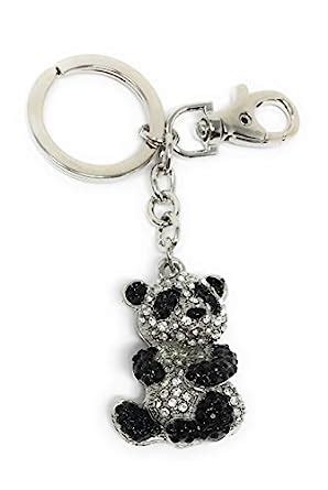 Value Arts Value Arts Bejeweled Panda Bear Key Chain, 4.5 Inches Long ...
