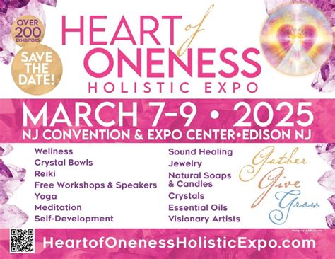 Heart of Oneness Holistic Expo 2025, New Jersey Convention and ...