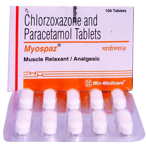 Myospaz Tablet | Uses, Side Effects, Price | Apollo Pharmacy