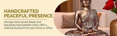 Buy Global Grabbers New 25 Centimetre Meditating Sitting Buddha Statue ...