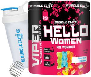 MUSCLE ELITE FITNESS Hello Women Pre-Workout with Beta-Alanine, L ...
