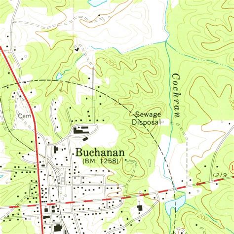 Buchanan, GA (1973, 24000-Scale) Map by United States Geological Survey ...