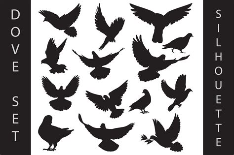 Dove Silhouette Graphic by davector · Creative Fabrica
