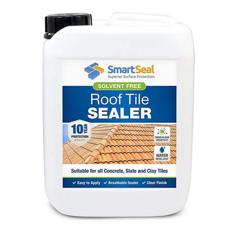 Smartseal Roof Tile Sealer, For Concrete, Slate and Clay Tiles, 10 Year ...