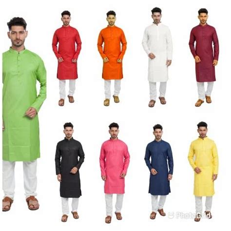 Mens Cotton Kurta Pajama - Designer Men Kurta Pajama Set For Festival ...