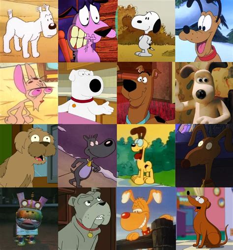 Perro De Personaje De Dibujos Animados De Cerebro