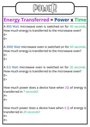 Image result for Printing Power Worksheet