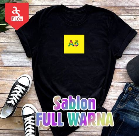 Jual Kaos Custom Sablon / Full Warna / Sablon Baju Satuan - Foto Logo ...