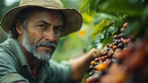 Coffee farmer portrait | Premium AI-generated image