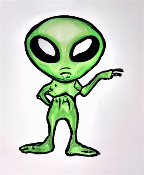 Image result for Alien Drawing Easy Full Body