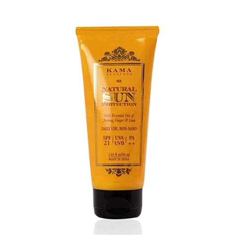 Kama Ayurveda Sun Protection Spf-21 Oil, All Skin Type - 60 Grams ...