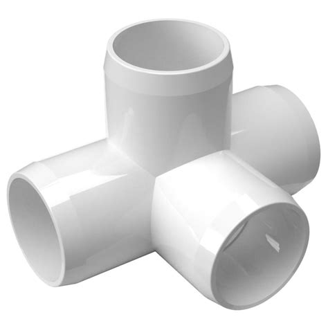 PVC Pipeworks 1-1/4-in Schedule 40 PVC Tee in White (4-pack) 125-4W-W-4 ...