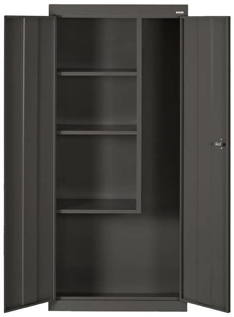 Sandusky Lee VFC1301566-09 Black Steel Janitorial/Supply Cabinet, 3 ...