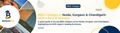 MBA Colleges in Noida, Gurgaon & Chandigarh: NCR's Top B-Schools