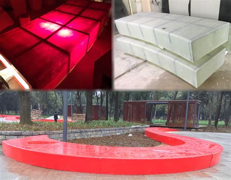贵阳花溪公园定制弧形玻璃钢休闲椅让公园更美丽-方圳雕塑厂