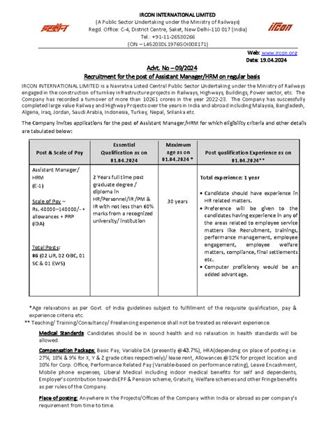 Final Advt Amhrm 19042024-24-1 - IRCON INTERNATIONAL LIMITED (A Public ...