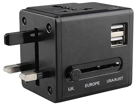 Rts Universal Travel Adapter with Dual USB Charger Ports, International ...
