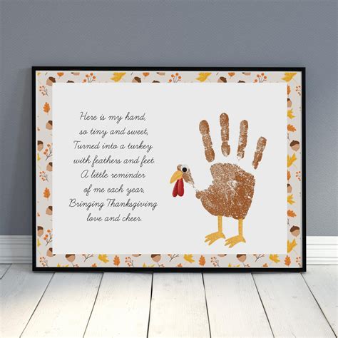 Handprint Turkey Template