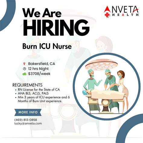 Anveta Health, Inc on LinkedIn: !!!Hiring!!! Burn ICU Nurse - SEP Start ...