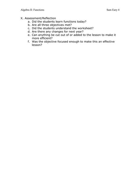 Image result for Algebra 2 Lesson Plan