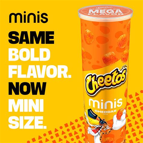Cheetos Minis, Cheddar Flavored Canisters, Bold Chip | Ubuy India