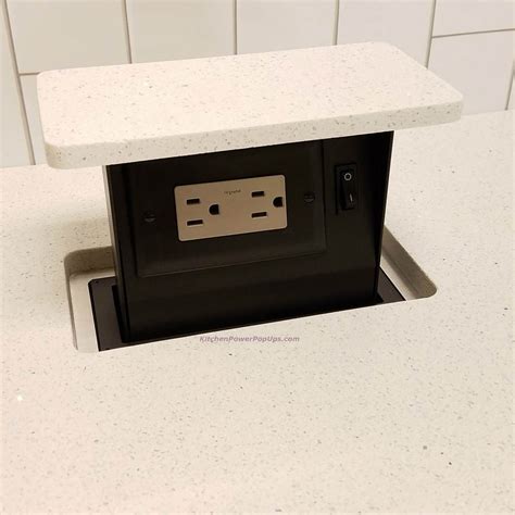S-Box 2 Port Socket TR Hidden Counter Pop Up Socket Matching Stone Top ...